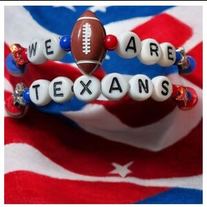 NFL - Texans Football bracelet set ( New Handmade )